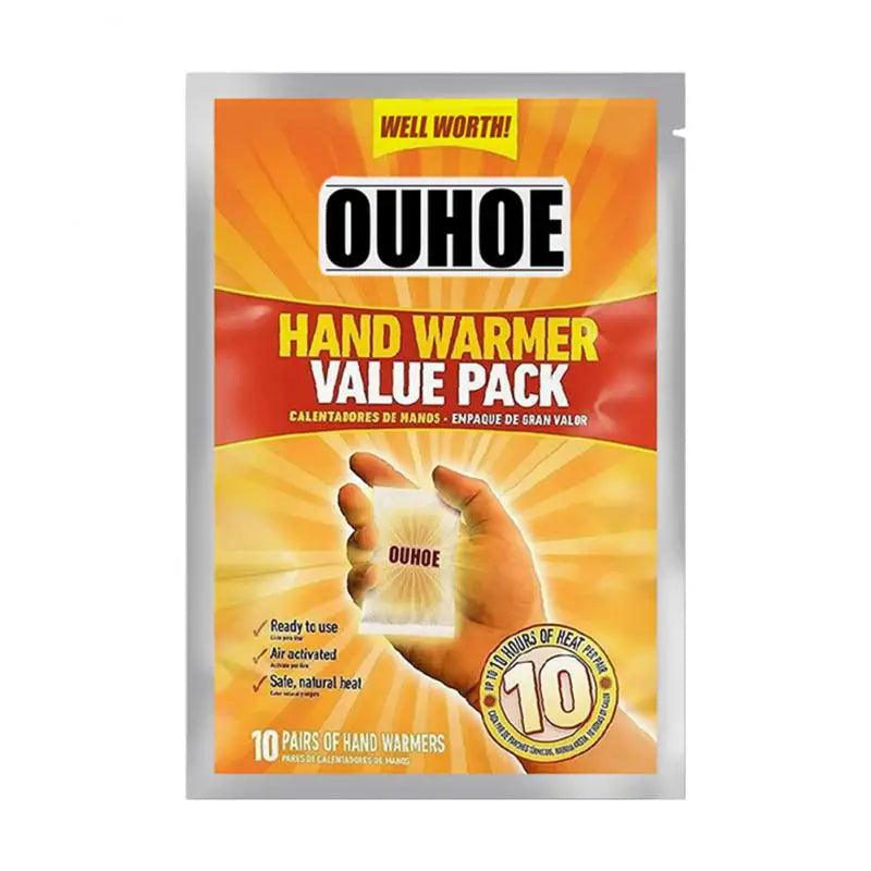 10pcs Self-Heating Hand Warmers - Winter Body & Abdomen Heat Pads