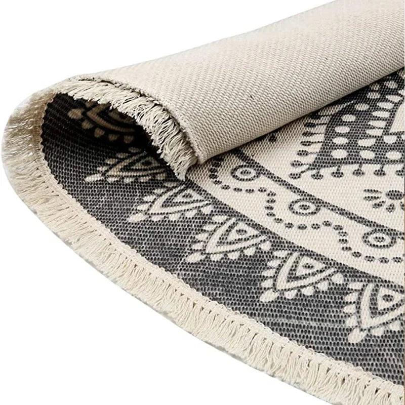 Mirella Bohemian Mandala Tassel Woven Rug