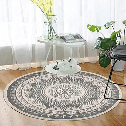 Mirella Bohemian Mandala Tassel Woven Rug