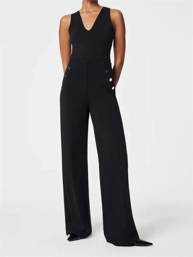 🔥LAST DAY 50% OFF🎁 Tummy Control Button Wide Leg Pant