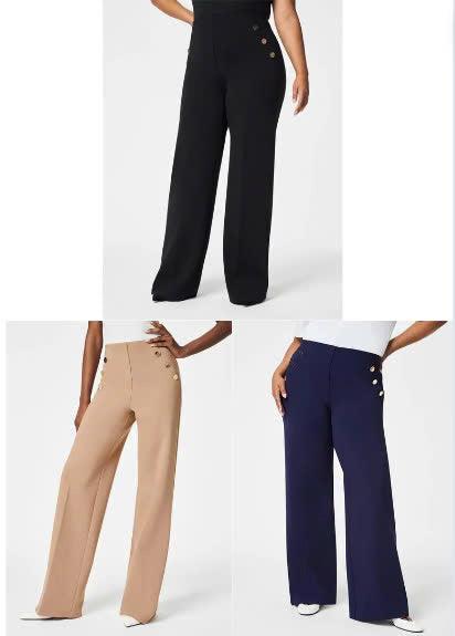 🔥LAST DAY 50% OFF🎁 Tummy Control Button Wide Leg Pant