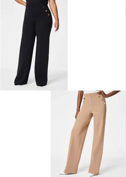 🔥LAST DAY 50% OFF🎁 Tummy Control Button Wide Leg Pant